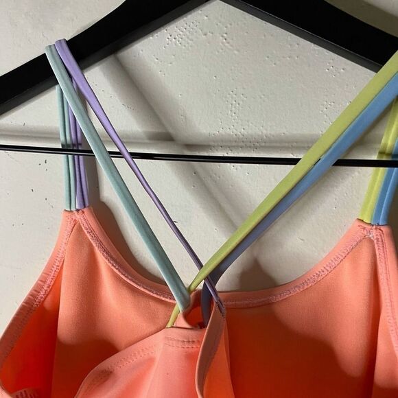 Justice Girl’s Strappy Back Tankini Top Size 12 - Picture 5 of 8